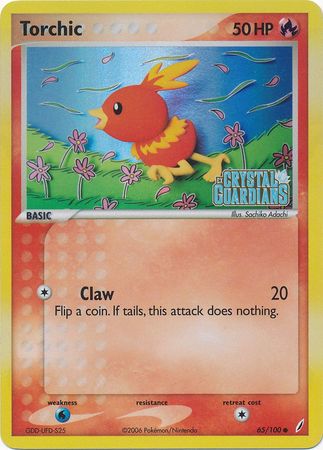 Torchic (65/100) (Stamped) [EX: Crystal Guardians] | Shuffle n Cut Hobbies & Games