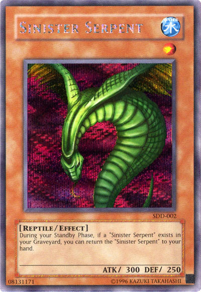 Sinister Serpent [SDD-002] Secret Rare | Shuffle n Cut Hobbies & Games