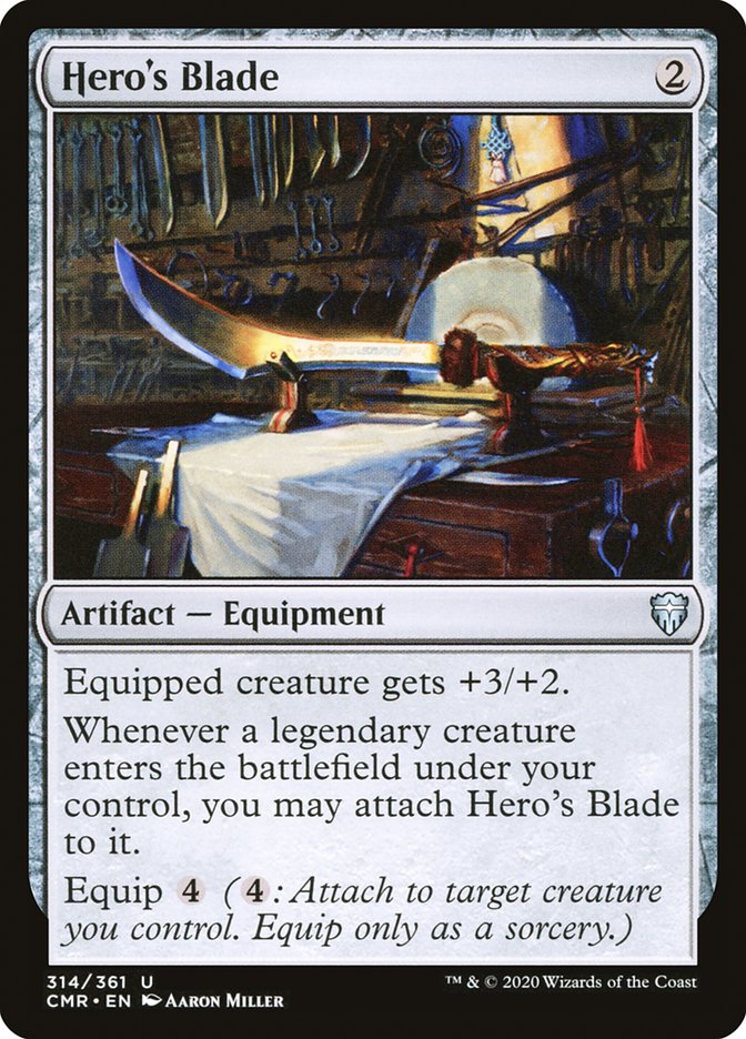 Hero's Blade (314) [Commander Legends] | Shuffle n Cut Hobbies & Games