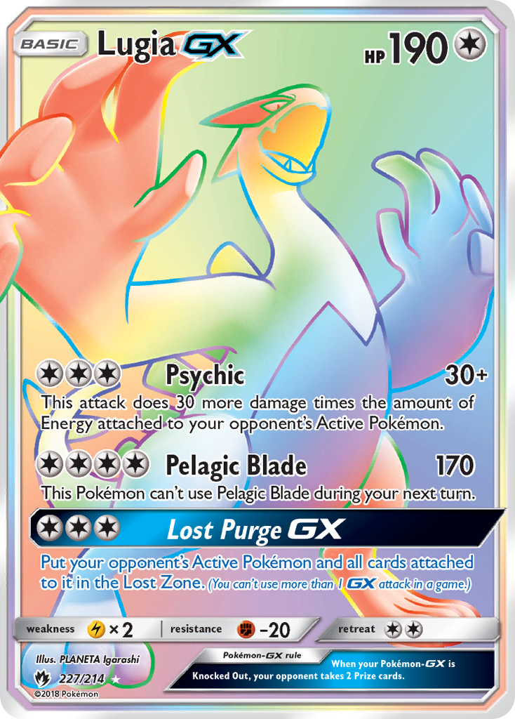 Lugia GX (227/214) [Sun & Moon: Lost Thunder] | Shuffle n Cut Hobbies & Games