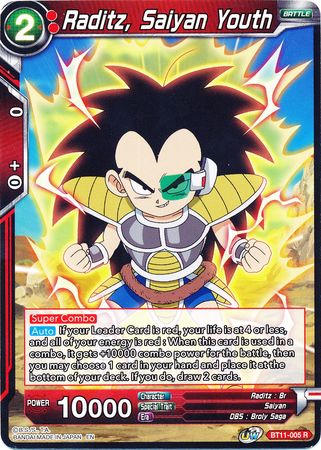 Raditz, Saiyan Youth [BT11-005] | Shuffle n Cut Hobbies & Games