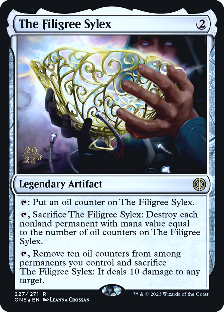 The Filigree Sylex [Phyrexia: All Will Be One Prerelease Promos] | Shuffle n Cut Hobbies & Games