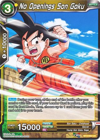 No Openings Son Goku [BT3-090] | Shuffle n Cut Hobbies & Games