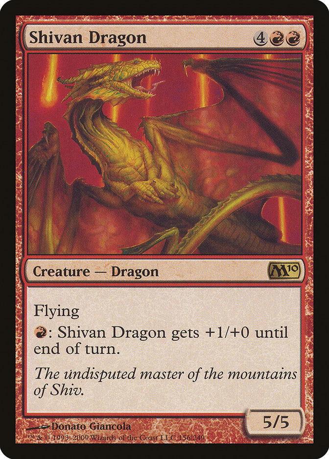 Shivan Dragon [Magic 2010] | Shuffle n Cut Hobbies & Games