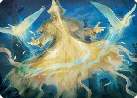 Heron-Blessed Geist Art Card [Innistrad: Crimson Vow Art Series] | Shuffle n Cut Hobbies & Games