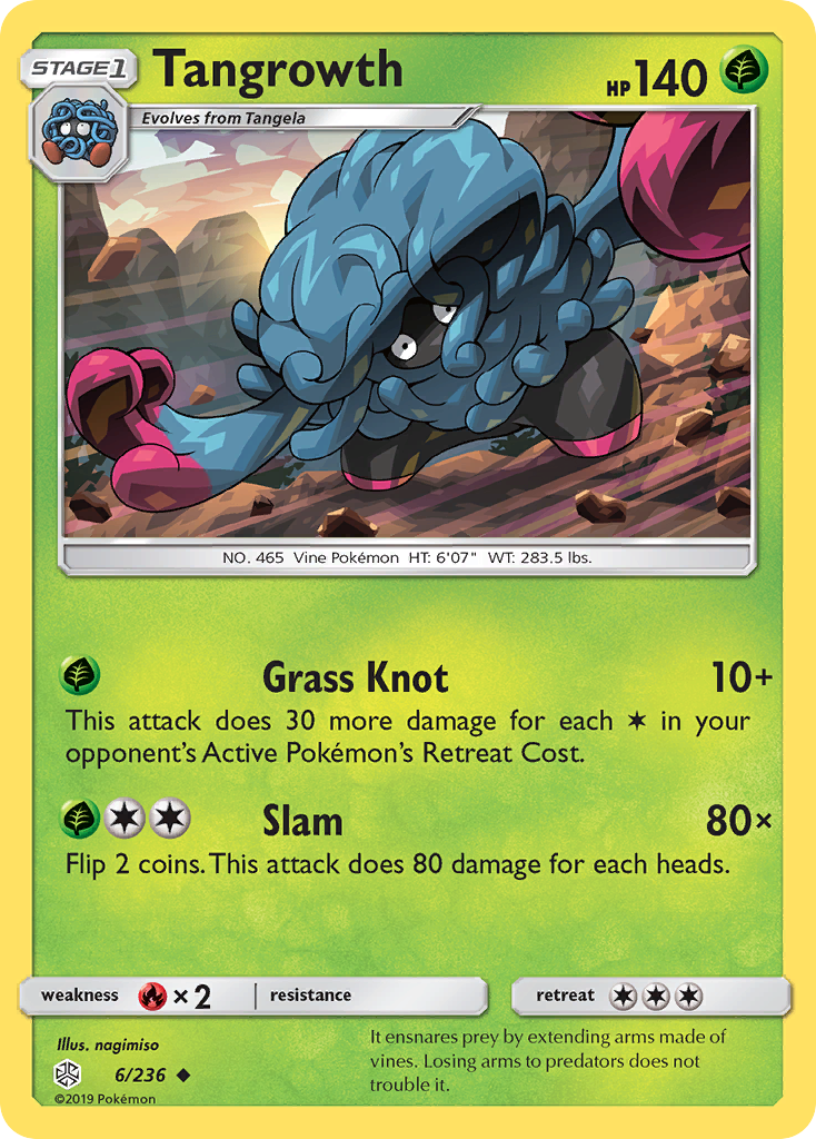 Tangrowth (6/236) [Sun & Moon: Cosmic Eclipse] | Shuffle n Cut Hobbies & Games