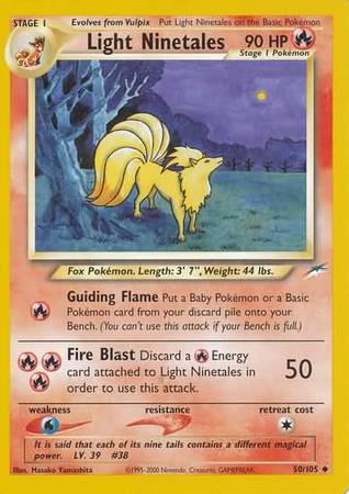 Light Ninetales (50/105) [Neo Destiny Unlimited] | Shuffle n Cut Hobbies & Games