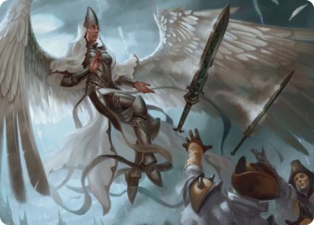 Angelic Quartermaster Art Card [Innistrad: Crimson Vow Art Series] | Shuffle n Cut Hobbies & Games