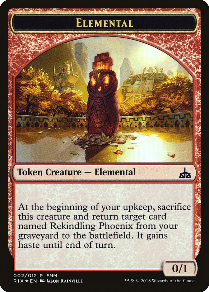 City's Blessing // Elemental Double-Sided Token [Friday Night Magic 2018] | Shuffle n Cut Hobbies & Games