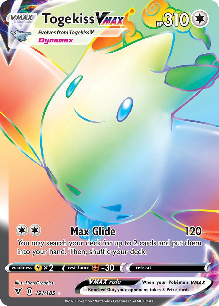 Togekiss VMAX (191/185) [Sword & Shield: Vivid Voltage] | Shuffle n Cut Hobbies & Games