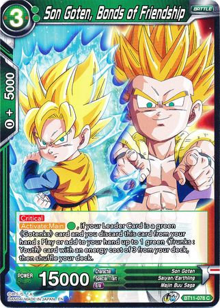 Son Goten, Bonds of Friendship [BT11-078] | Shuffle n Cut Hobbies & Games