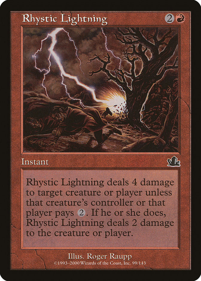 Rhystic Lightning [Prophecy] | Shuffle n Cut Hobbies & Games