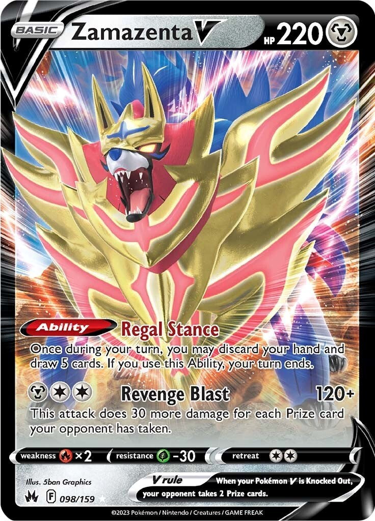 Zamazenta V (098/159) [Sword & Shield: Crown Zenith] | Shuffle n Cut Hobbies & Games