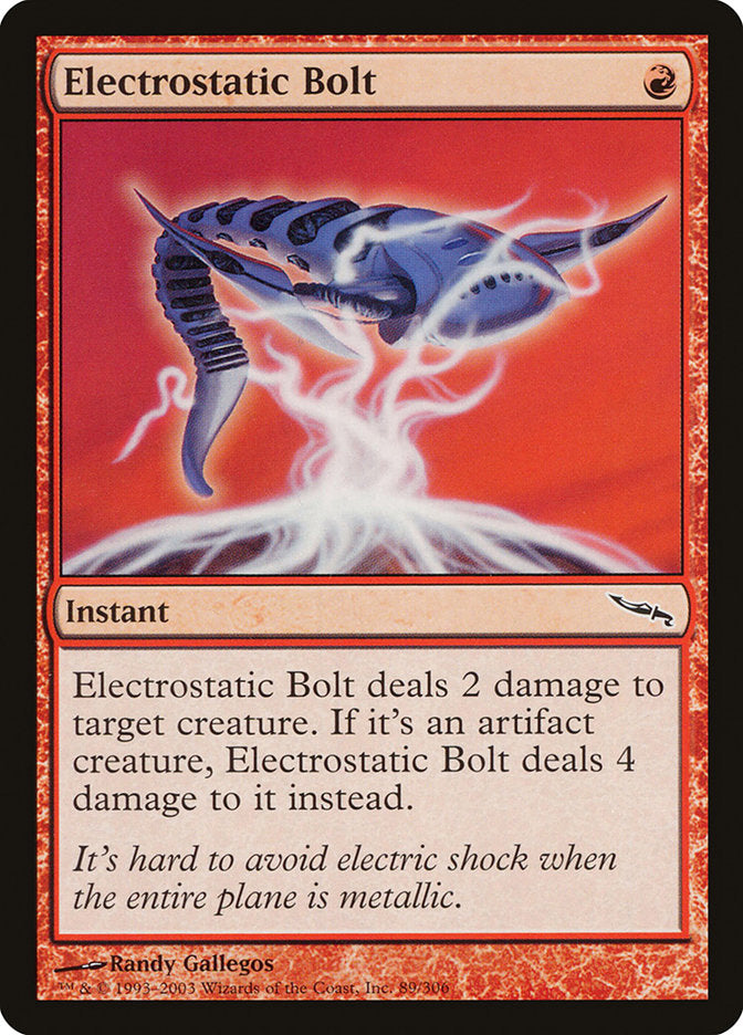 Electrostatic Bolt [Mirrodin] | Shuffle n Cut Hobbies & Games