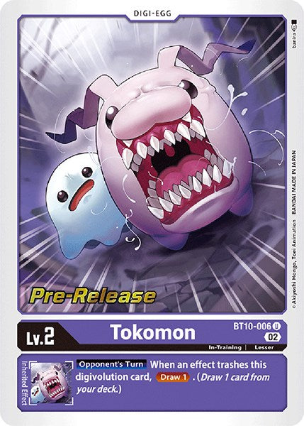 Tokomon [BT10-006] [Xros Encounter Pre-Release Cards] | Shuffle n Cut Hobbies & Games