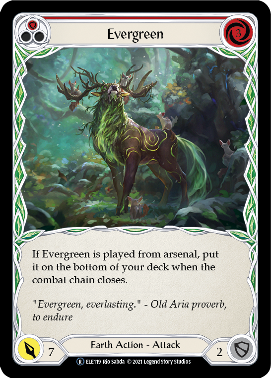 Evergreen (Red) [U-ELE119] Unlimited Normal | Shuffle n Cut Hobbies & Games