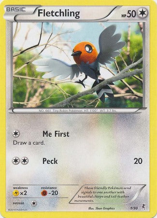 Fletchling (1/30) [XY: Trainer Kit 1 - Bisharp] | Shuffle n Cut Hobbies & Games