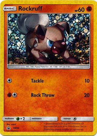 Rockruff (SM06) (General Mills Promo) [Sun & Moon: Black Star Promos] | Shuffle n Cut Hobbies & Games