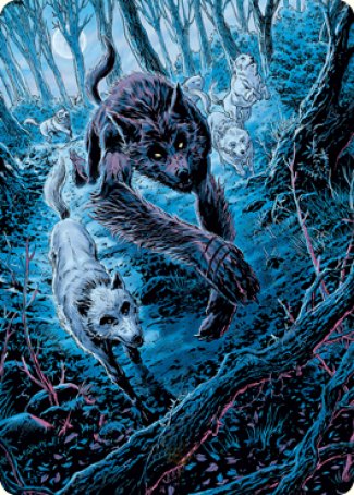 Untamed Pup Art Card [Innistrad: Midnight Hunt Art Series] | Shuffle n Cut Hobbies & Games