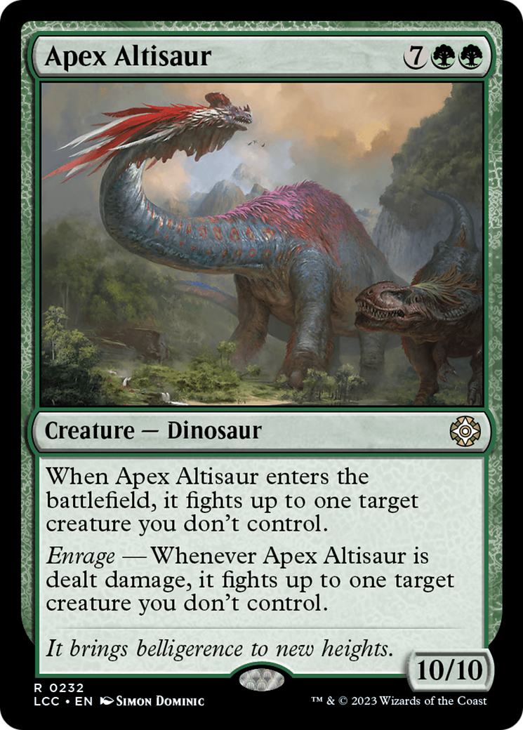 Apex Altisaur [The Lost Caverns of Ixalan Commander] | Shuffle n Cut Hobbies & Games