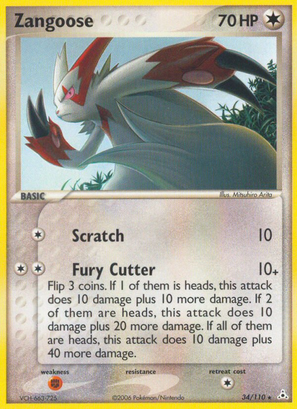 Zangoose (34/110) [EX: Holon Phantoms] | Shuffle n Cut Hobbies & Games