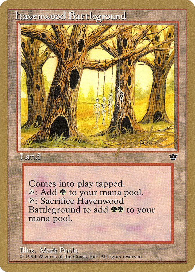 Havenwood Battleground (Mark Justice) [Pro Tour Collector Set] | Shuffle n Cut Hobbies & Games