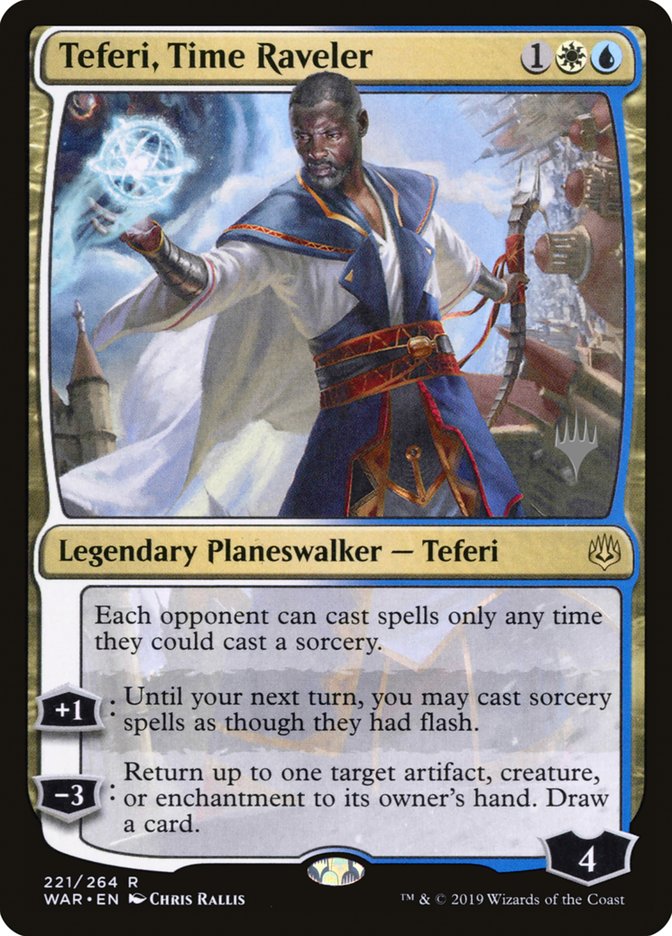 Teferi, Time Raveler (Promo Pack) [War of the Spark Promos] | Shuffle n Cut Hobbies & Games