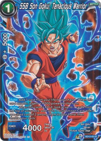 SSB Son Goku, Tenacious Warrior (Starter Deck - Spirit of Potara) [SD12-03] | Shuffle n Cut Hobbies & Games