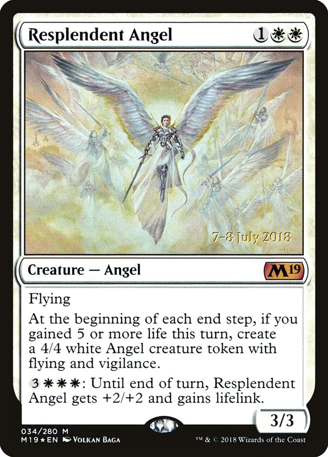 Resplendent Angel [Core Set 2019 Prerelease Promos] | Shuffle n Cut Hobbies & Games