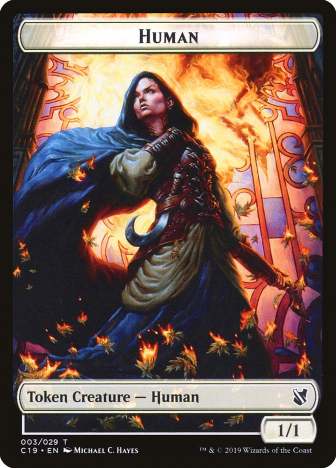 Human Token [Commander 2019 Tokens] | Shuffle n Cut Hobbies & Games