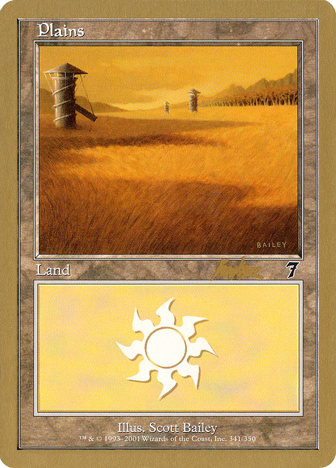 Plains (bk341) (Brian Kibler) [World Championship Decks 2002] | Shuffle n Cut Hobbies & Games