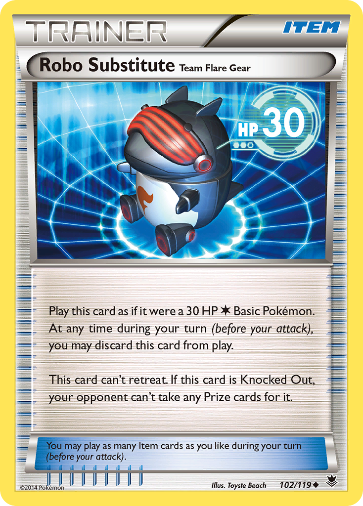 Robo Substitute Team Flare Gear (102/119) [XY: Phantom Forces] | Shuffle n Cut Hobbies & Games