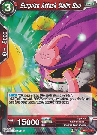 Surprise Attack Majin Buu [TB1-007] | Shuffle n Cut Hobbies & Games