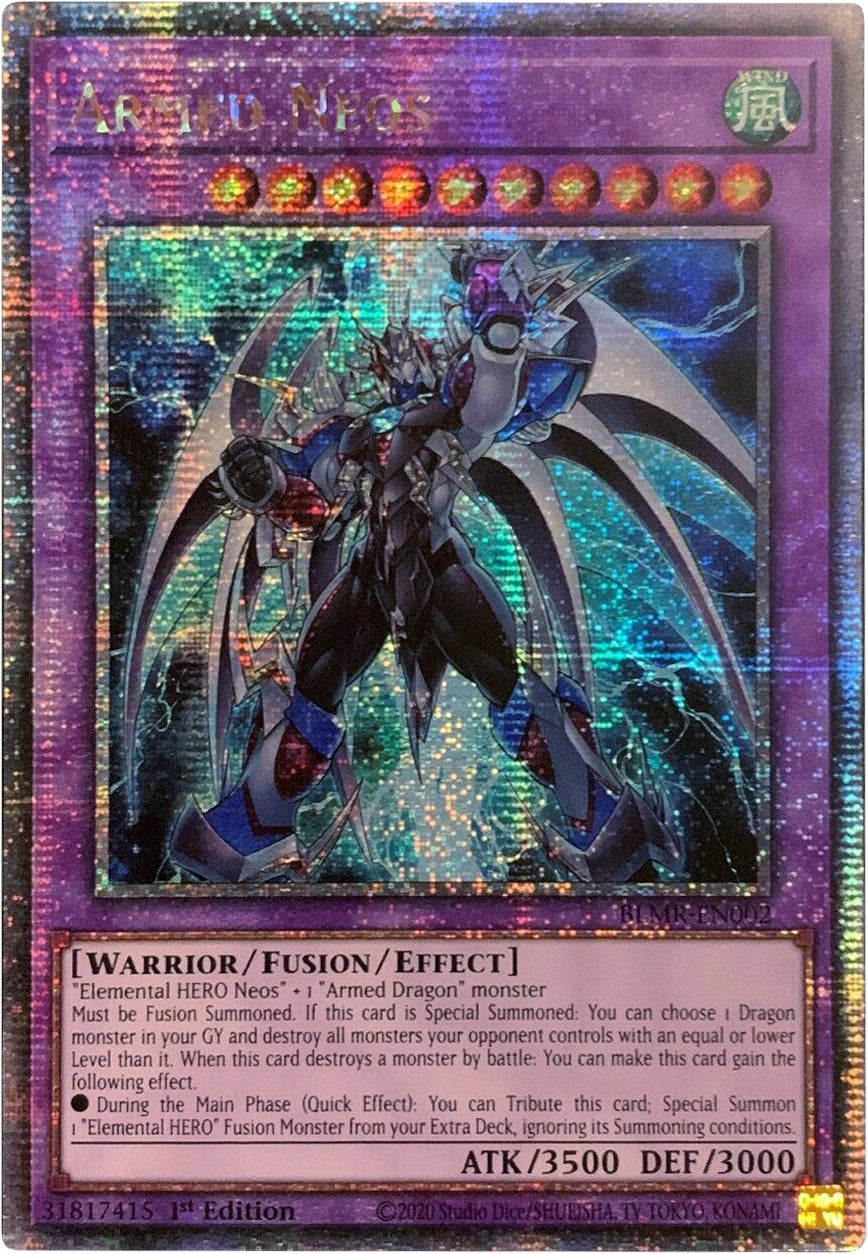 Armed Neos [BLMR-EN002] Quarter Century Secret Rare | Shuffle n Cut Hobbies & Games