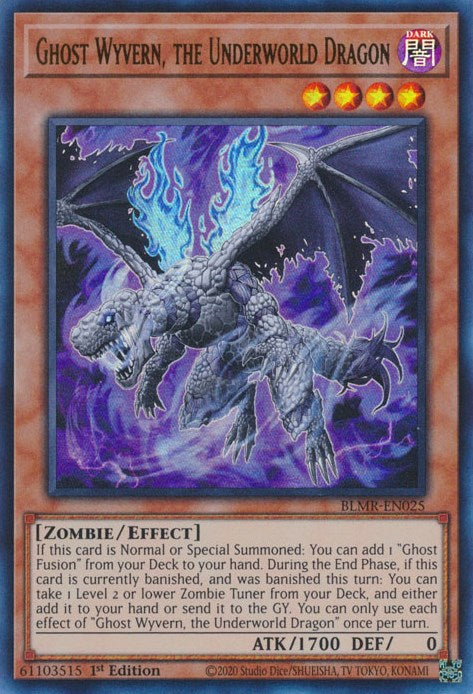 Ghost Wyvern, the Underworld Dragon [BLMR-EN025] Ultra Rare | Shuffle n Cut Hobbies & Games