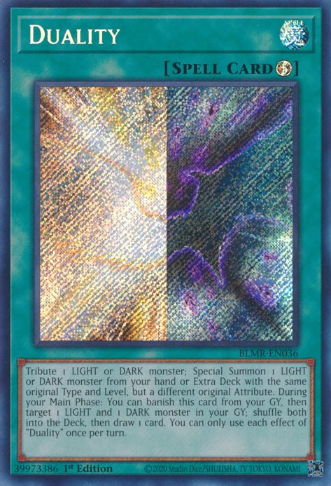 Duality [BLMR-EN036] Secret Rare | Shuffle n Cut Hobbies & Games