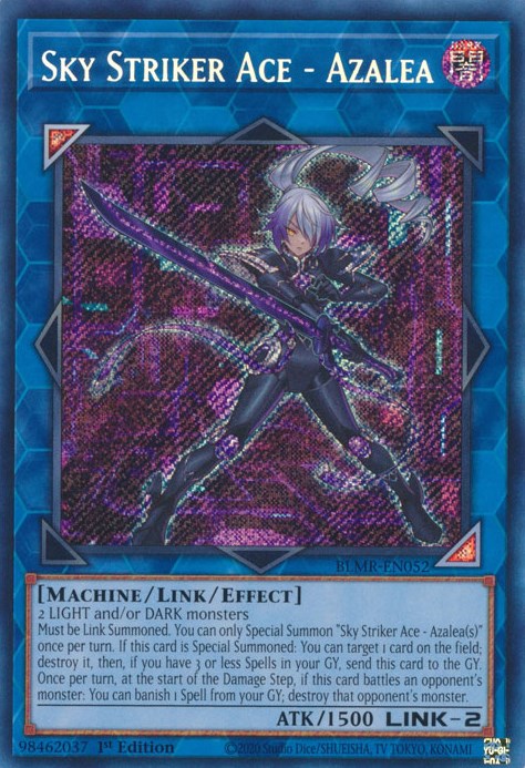 Sky Striker Ace - Azalea [BLMR-EN052] Secret Rare | Shuffle n Cut Hobbies & Games