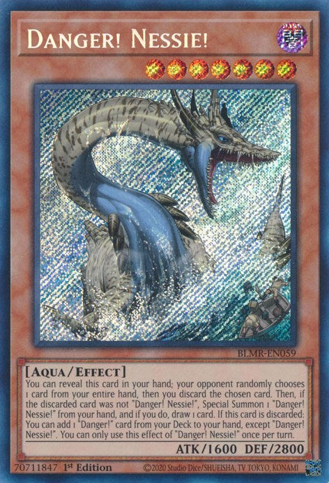 Danger! Nessie! [BLMR-EN059] Secret Rare | Shuffle n Cut Hobbies & Games