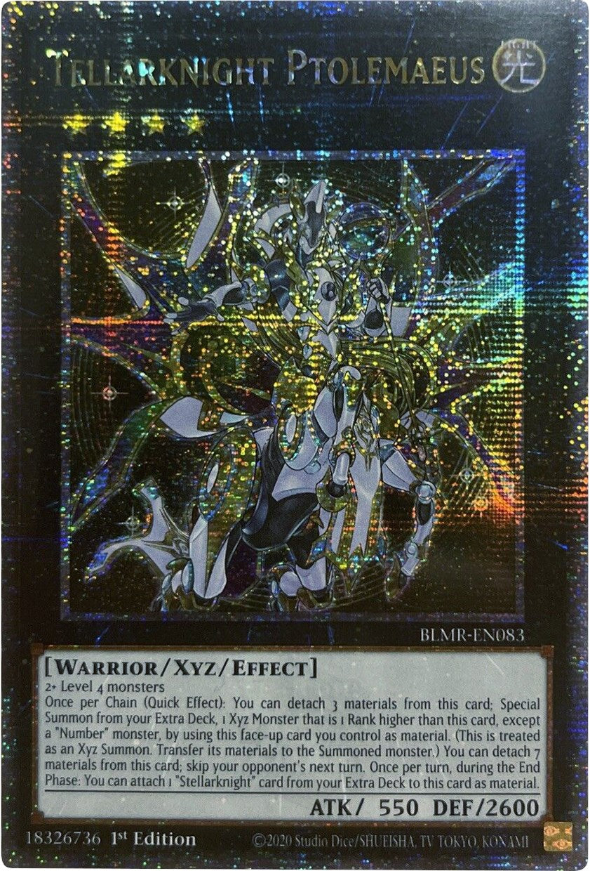 Tellarknight Ptolemaeus [BLMR-EN083] Quarter Century Secret Rare | Shuffle n Cut Hobbies & Games