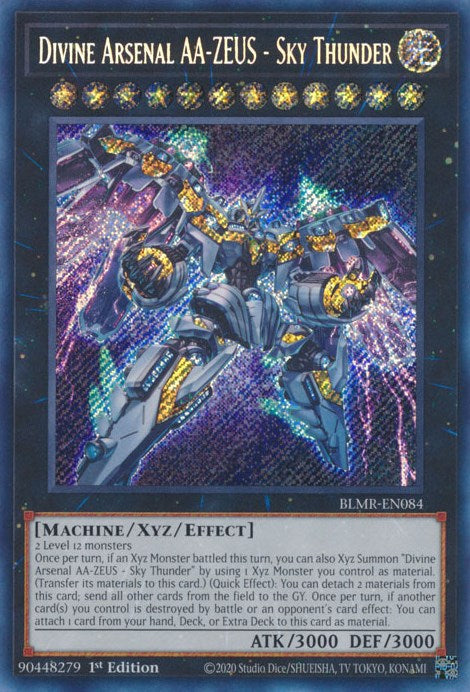 Divine Arsenal AA-ZEUS - Sky Thunder [BLMR-EN084] Secret Rare | Shuffle n Cut Hobbies & Games