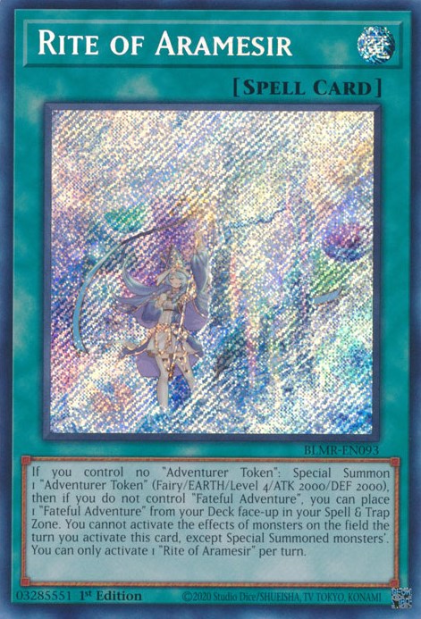 Rite of Aramesir [BLMR-EN093] Secret Rare | Shuffle n Cut Hobbies & Games