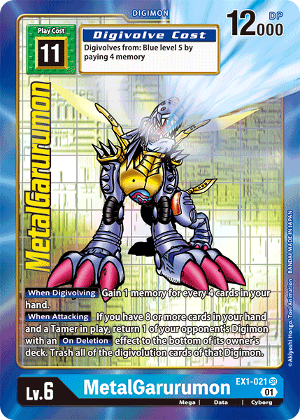 MetalGarurumon [EX1-021] (Alternate Art) [Classic Collection] | Shuffle n Cut Hobbies & Games