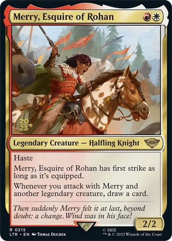 Merry, Esquire of Rohan [The Lord of the Rings: Tales of Middle-Earth Prerelease Promos] | Shuffle n Cut Hobbies & Games