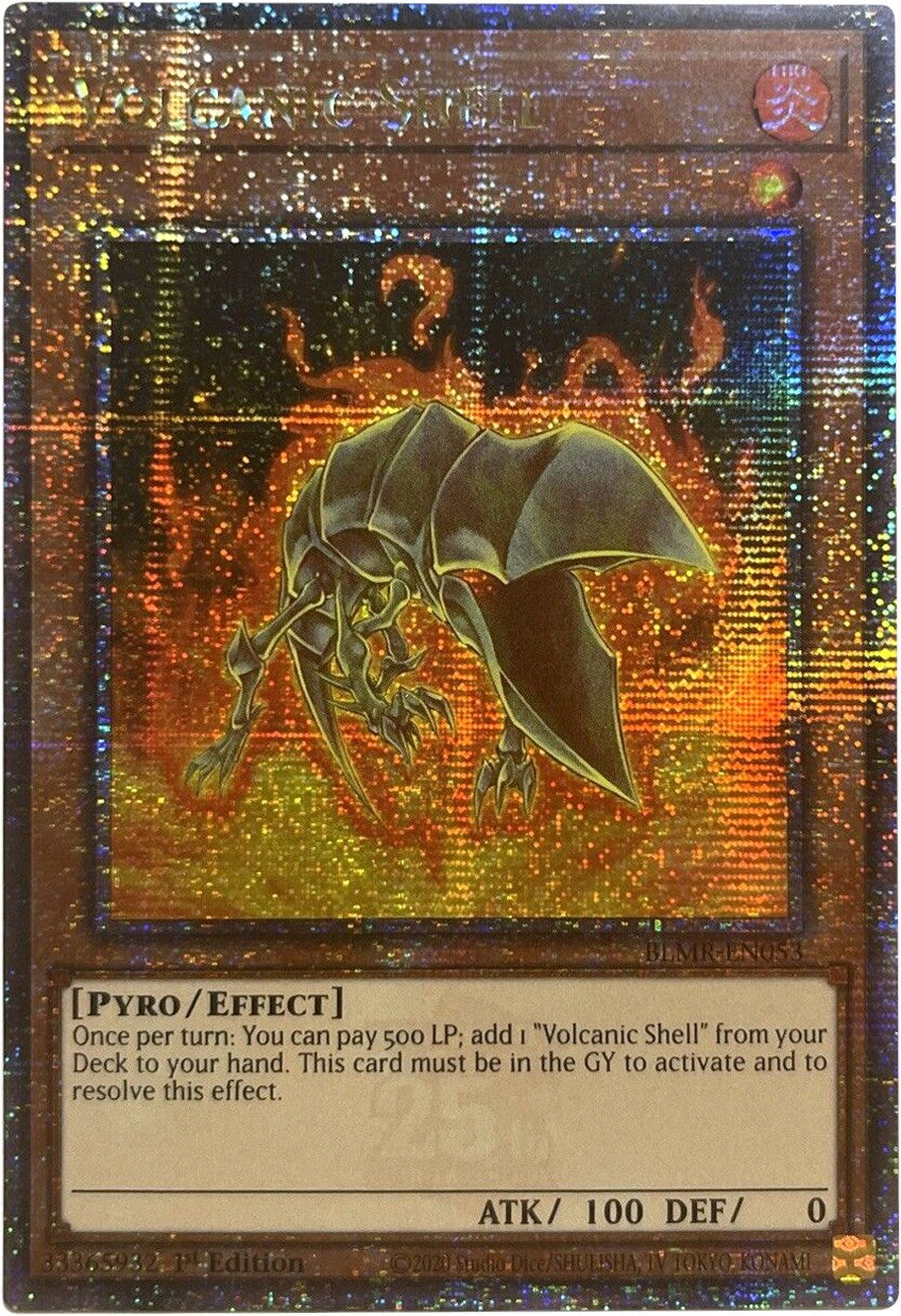 Volcanic Shell [BLMR-EN053] Quarter Century Secret Rare | Shuffle n Cut Hobbies & Games