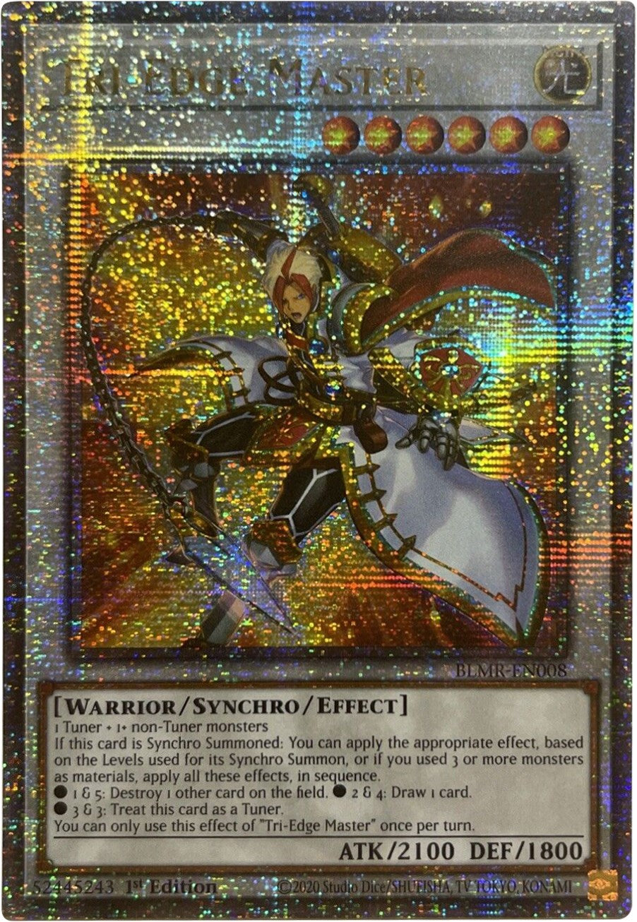 Tri-Edge Master [BLMR-EN008] Quarter Century Secret Rare | Shuffle n Cut Hobbies & Games