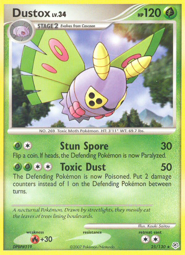 Dustox (25/130) [Diamond & Pearl: Base Set] | Shuffle n Cut Hobbies & Games