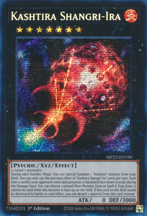 Kashtira Shangri-Ira [MP23-EN190] Prismatic Secret Rare | Shuffle n Cut Hobbies & Games