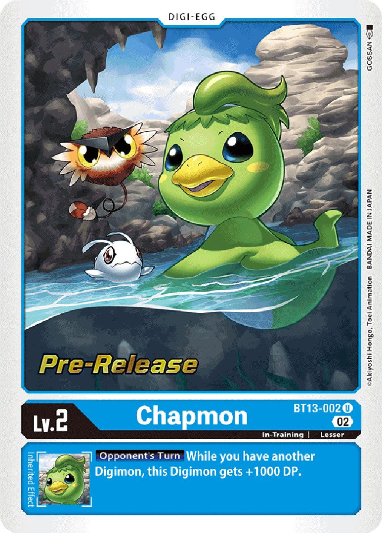 Chapmon [BT13-002] [Versus Royal Knight Booster Pre-Release Cards] | Shuffle n Cut Hobbies & Games