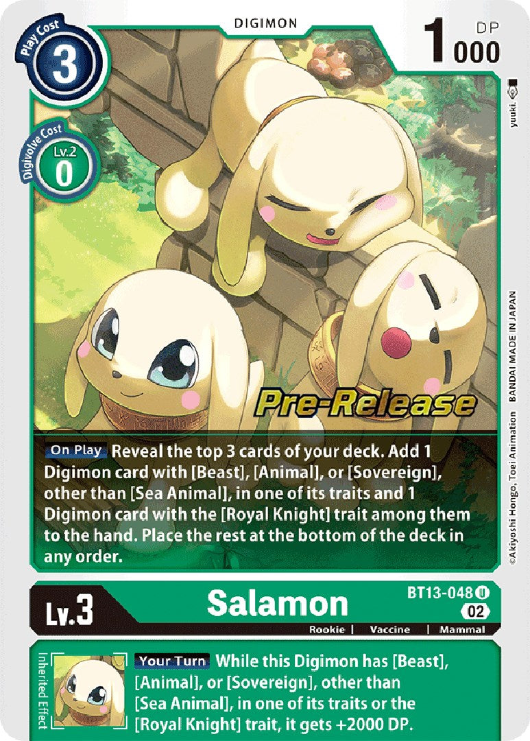 Salamon [BT13-048] [Versus Royal Knight Booster Pre-Release Cards] | Shuffle n Cut Hobbies & Games