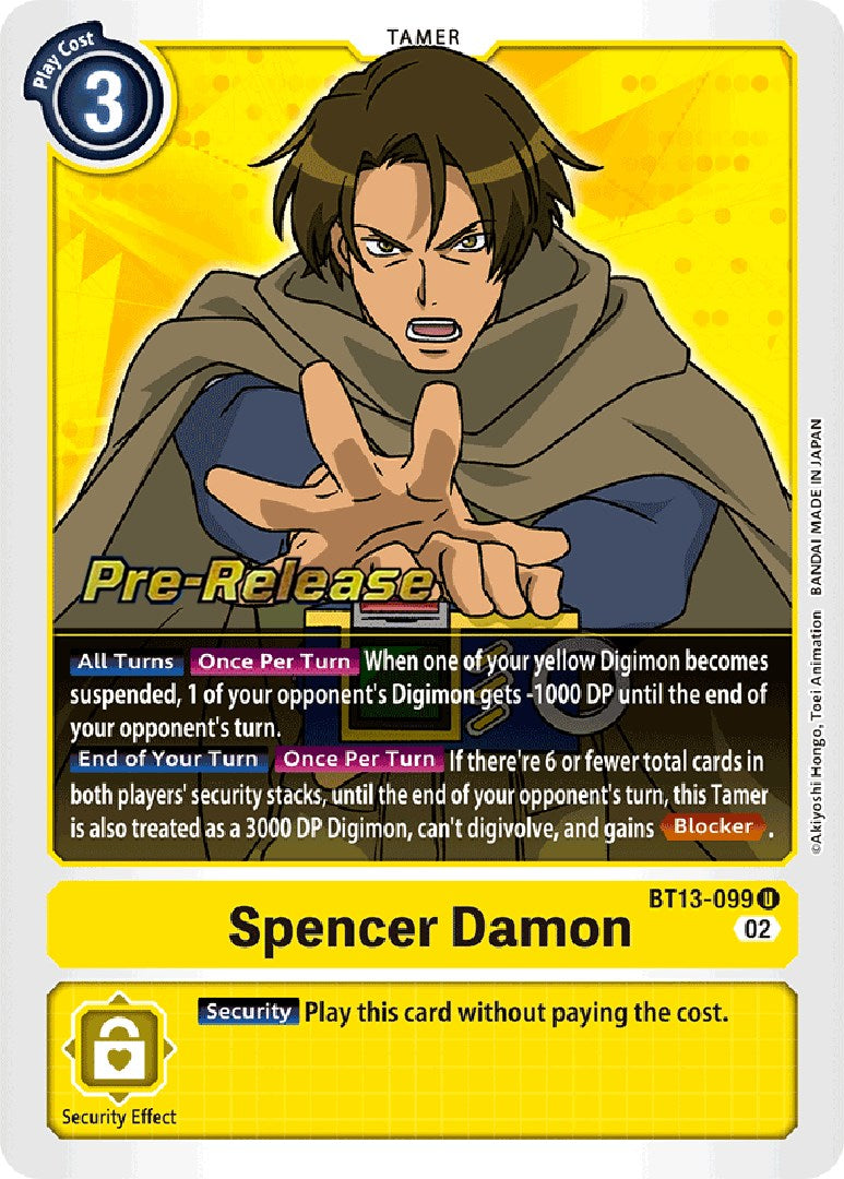 Spencer Damon [BT13-099] [Versus Royal Knight Booster Pre-Release Cards] | Shuffle n Cut Hobbies & Games